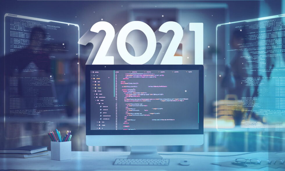 blog post cover - Custom software development trends for 2021